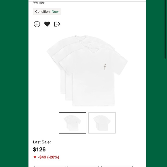 3 Pack Travis Scott Men’s size t shirt white logo tee mocha cactus jack bundle - Picture 2 of 4